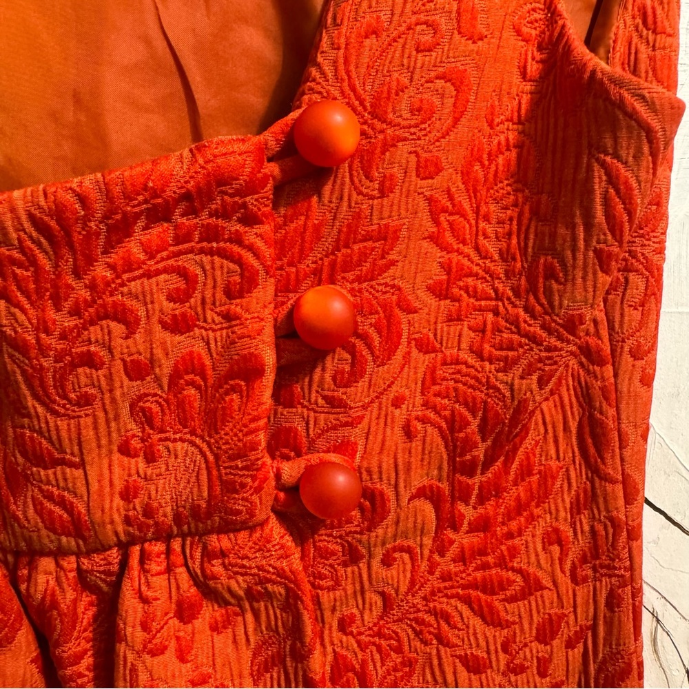 What Comes Around Goes Around for Anthropologie / Orange Shift Dress / size 6